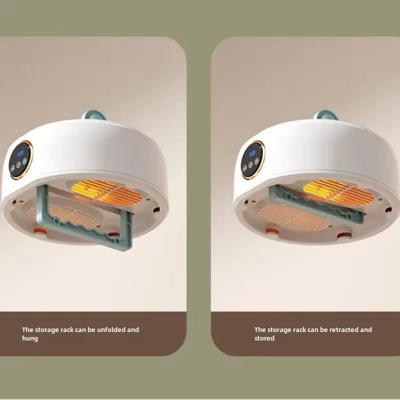 Sèche-linge suspendu intelligent portable, 68 ℃   Minuterie de température constante, silencieuse à séchage rapide (1,6 kg de grande capacité)