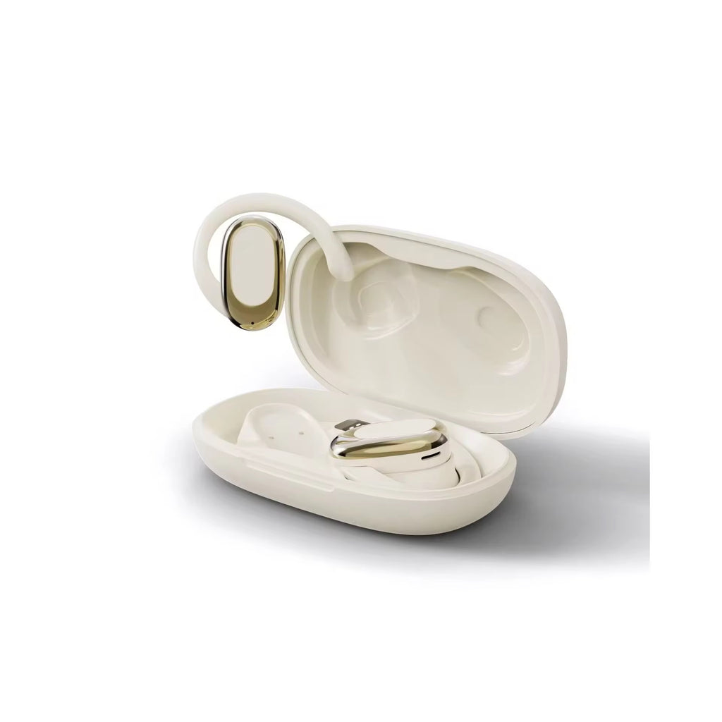 Écouteurs Ouverts Luxe Chromé – Son Panoramique 360° & Confort Total