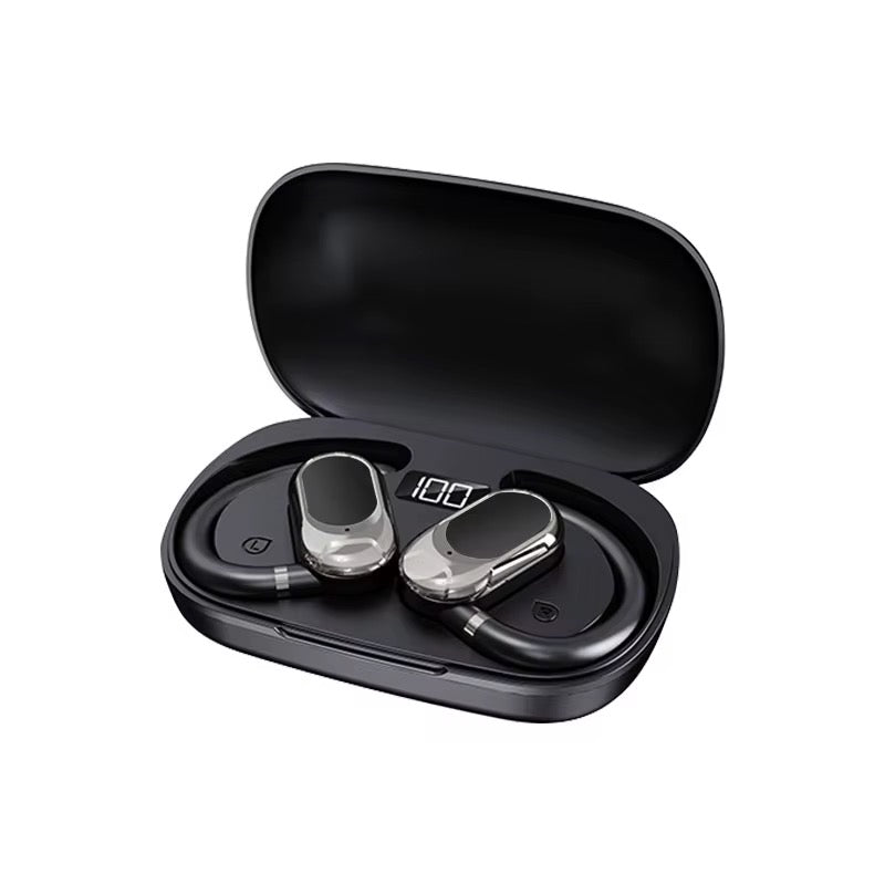 Écouteurs Ouverts Luxe Chromé – Son Panoramique 360° & Confort Total