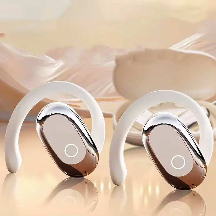 Écouteurs Ouverts Luxe Chromé – Son Panoramique 360° & Confort Total